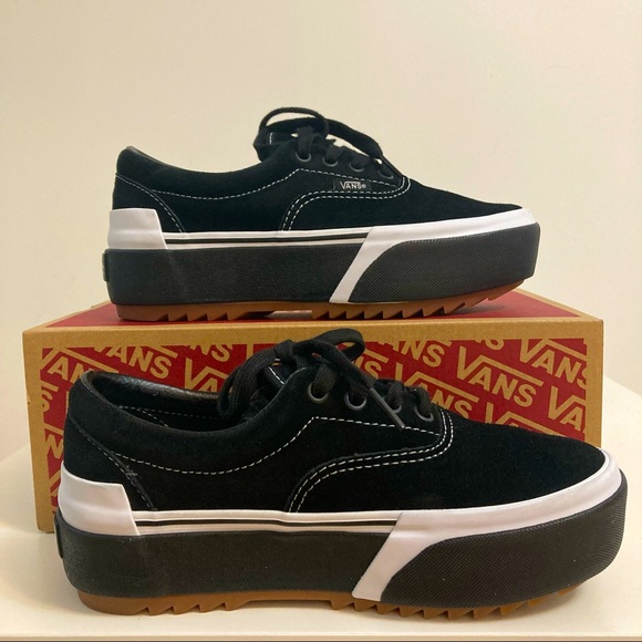 Vans Shoes - Vans Old Skool - Era Stacked Black Suede (US 7)  Women